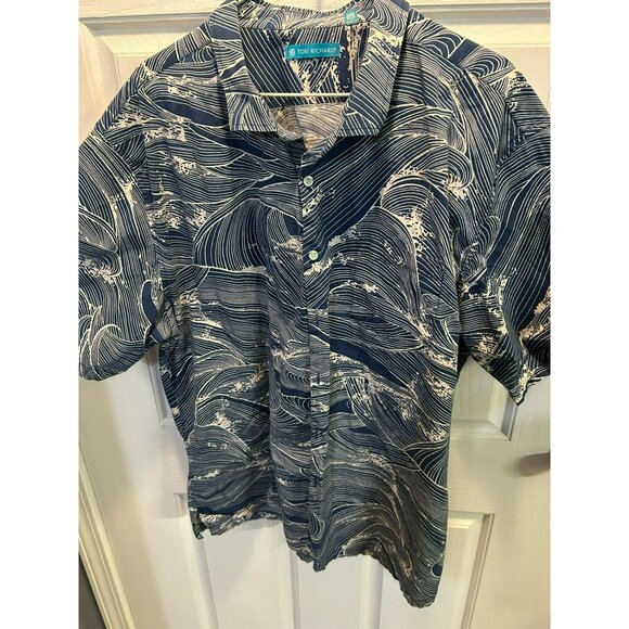 Tori Richard Men's 3XL Resort Wear Button-Up Shirts Set Of 3 - Ocean Wave Shark - Picture 9 of 12